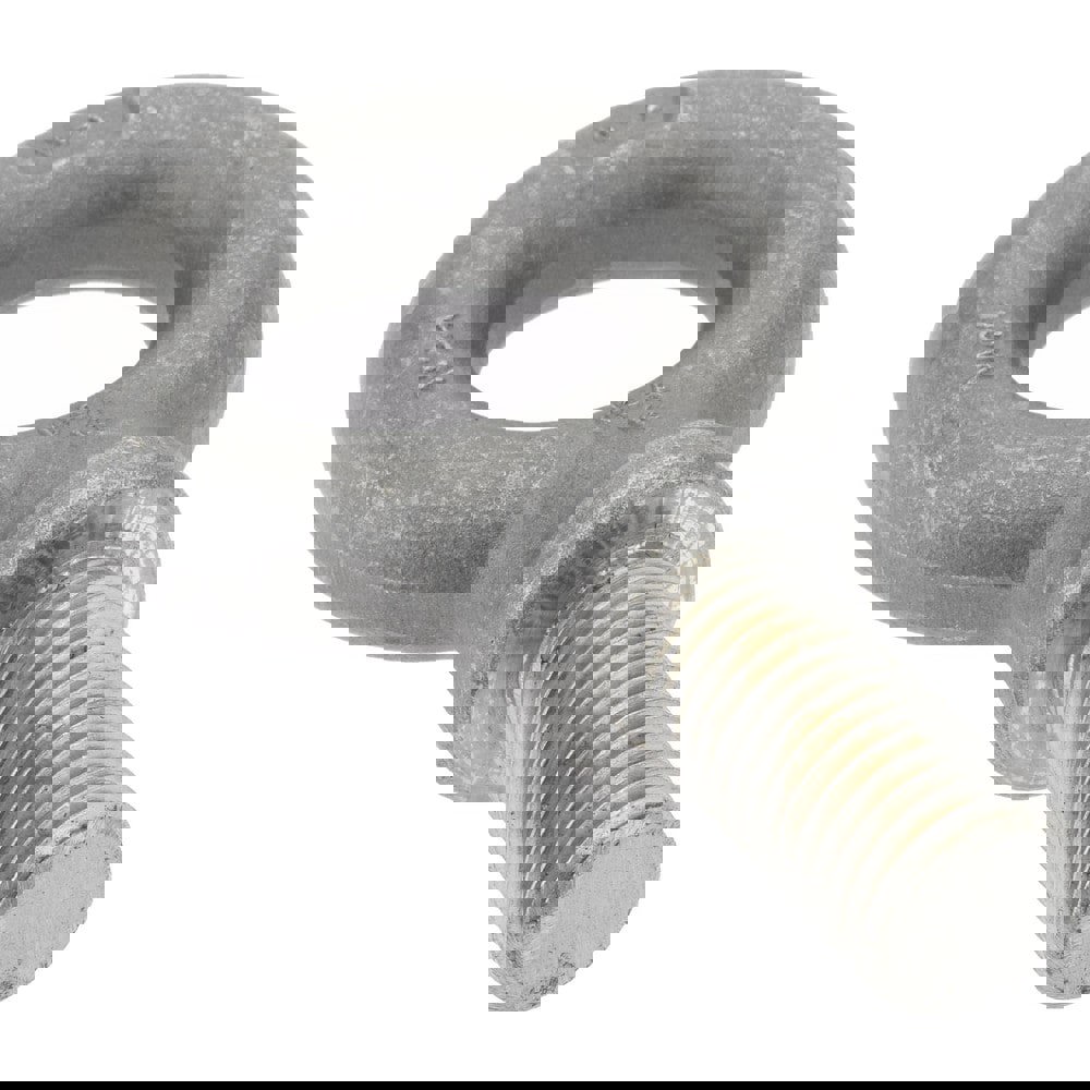 Fixed Lifting Eye Bolt: With Shoulder, 8,485 lb Capacity, M24 x 3.00 Thread, Grade 1030 Steel